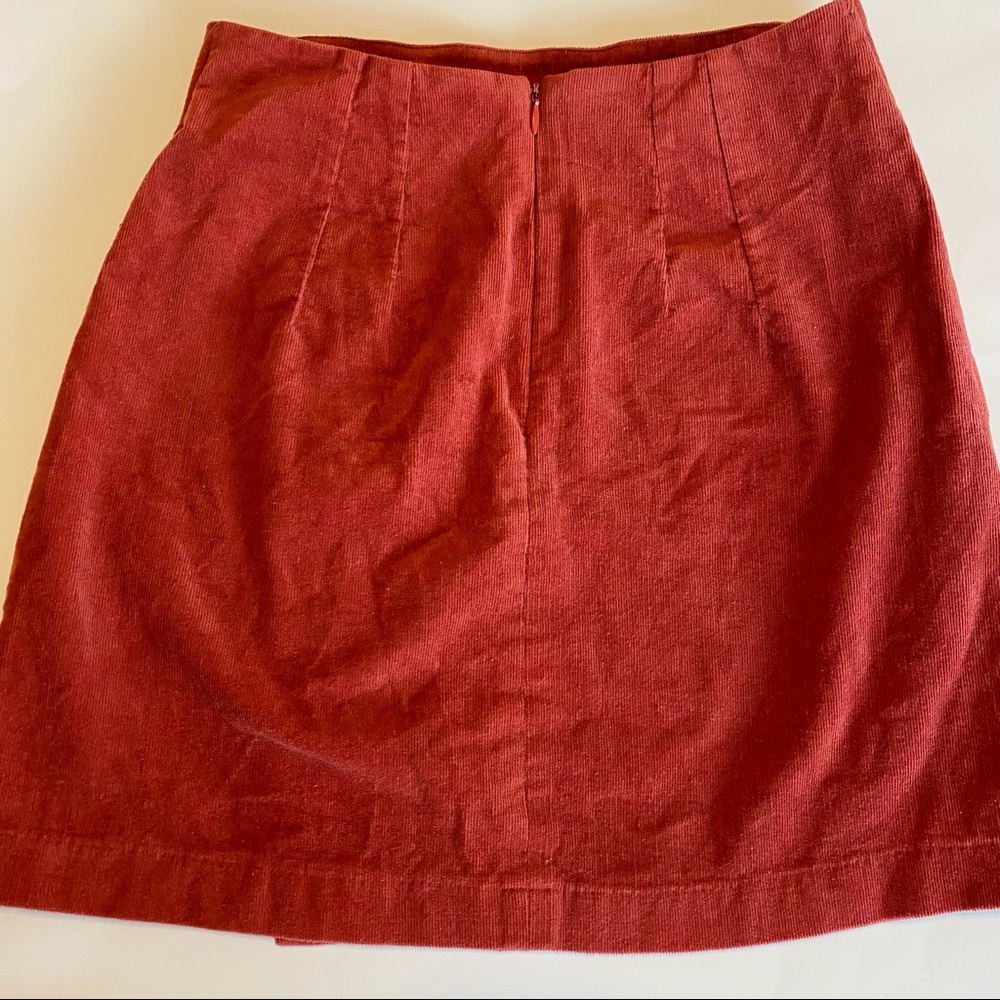 Rust-Orange Skirt (Size Small) - Picture 4 of 6